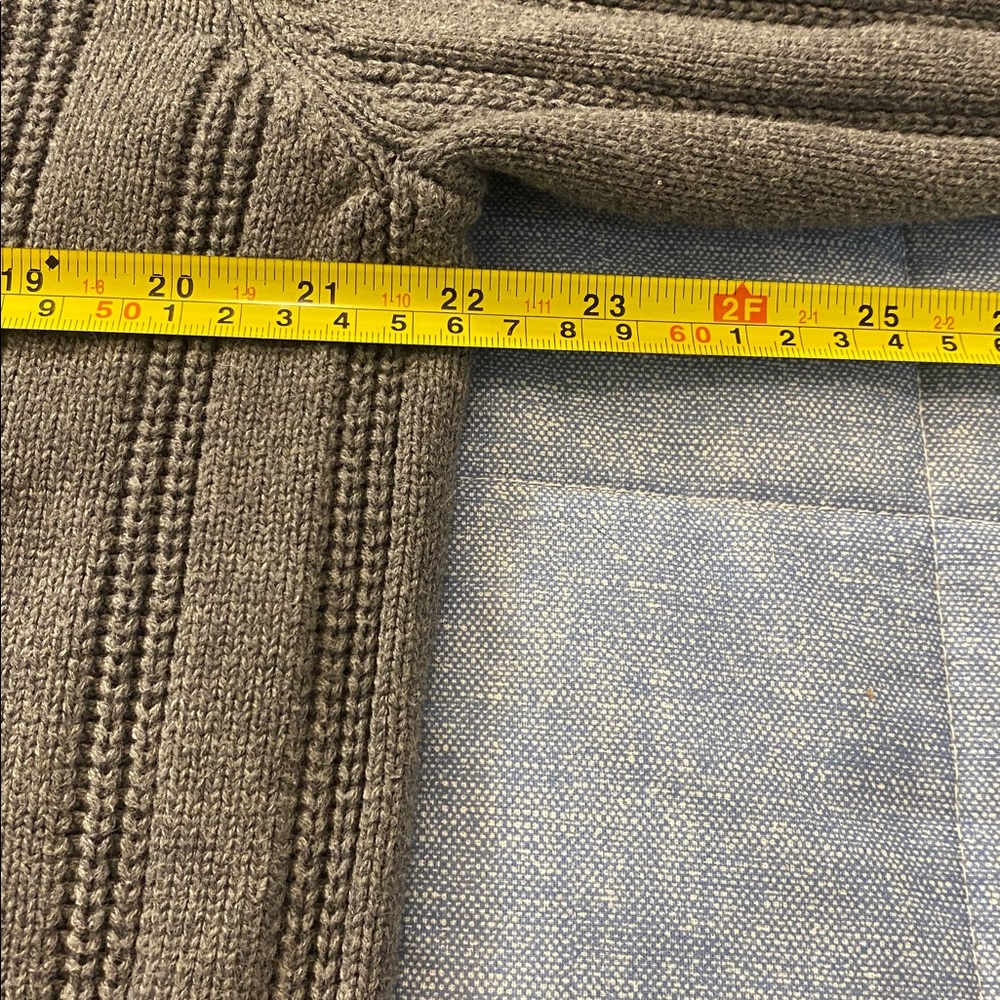 Chaps Grey Ribbed Knit Sweater - Picture 4 of 7